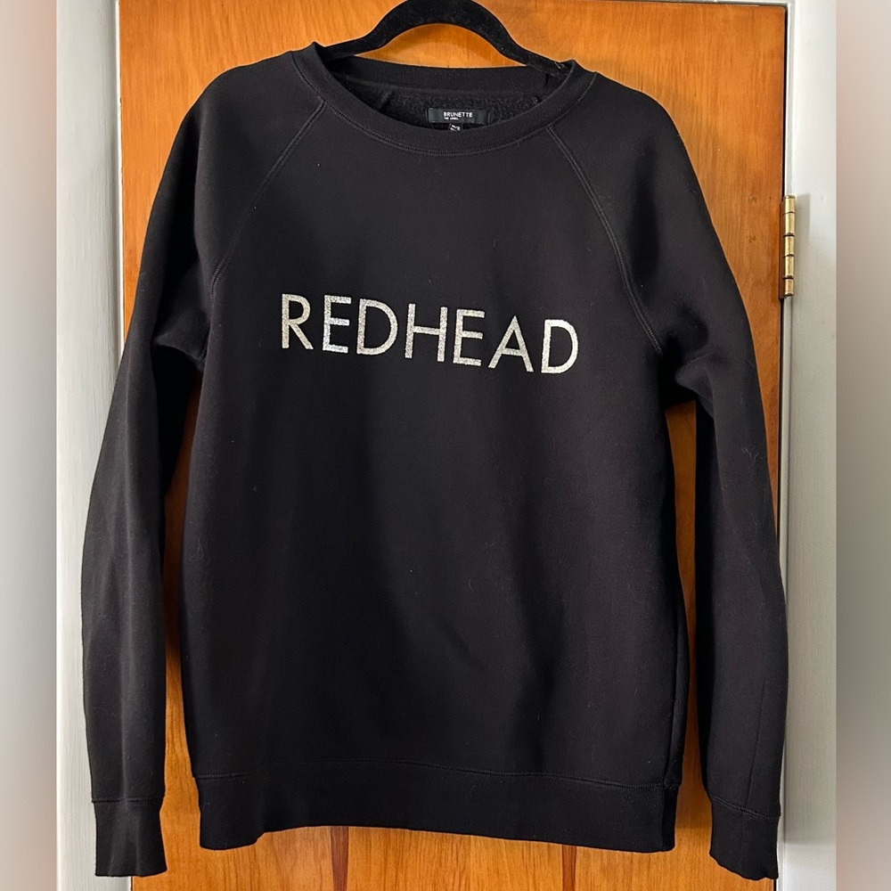 Brunette the Label Redhead Glitter Sweatshirt